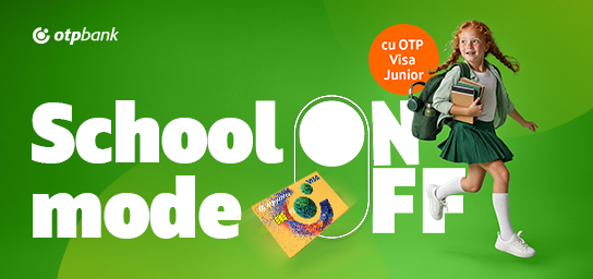 School mode: ON cu Visa Junior de la OTP Bank